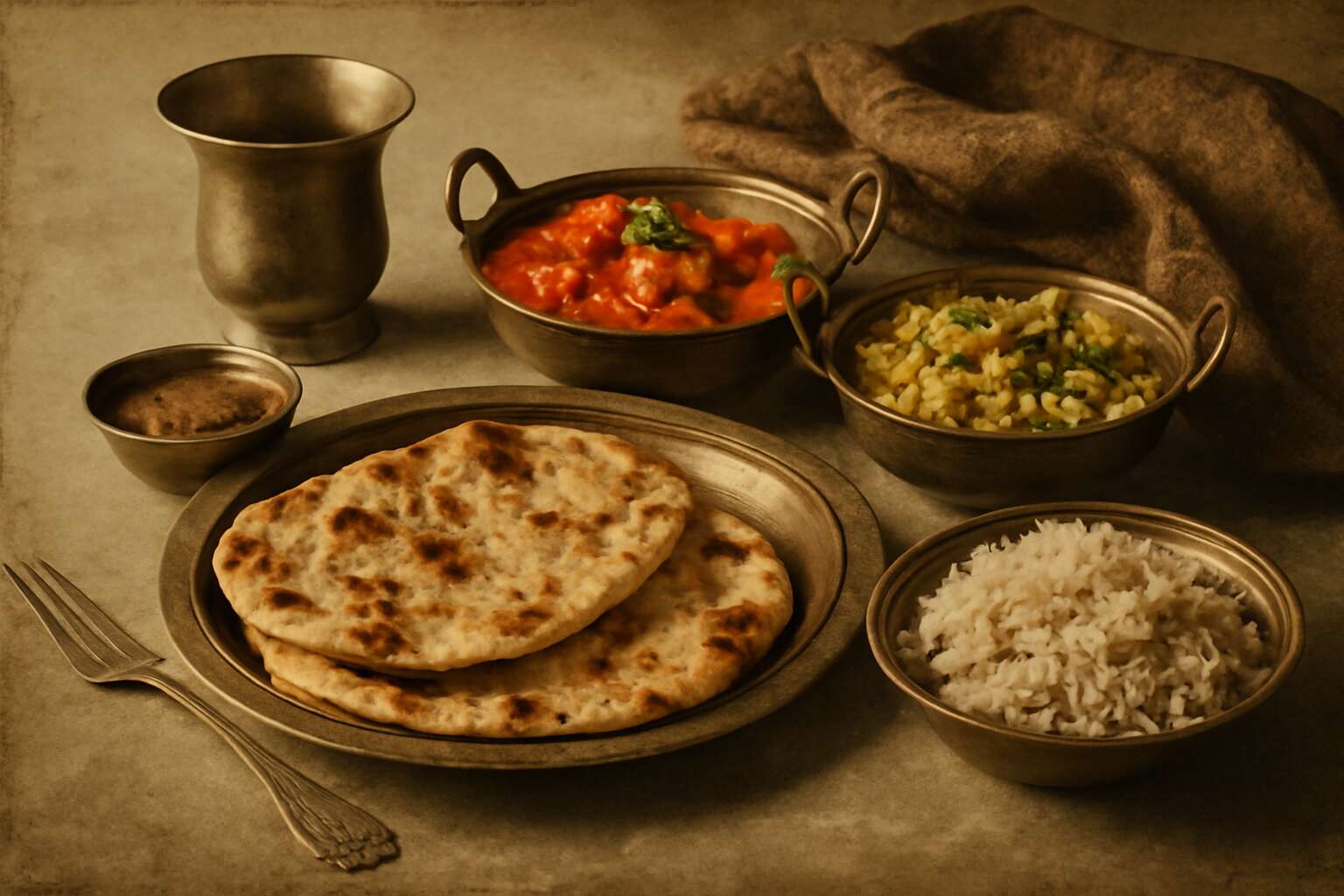 indian food 100 years ago