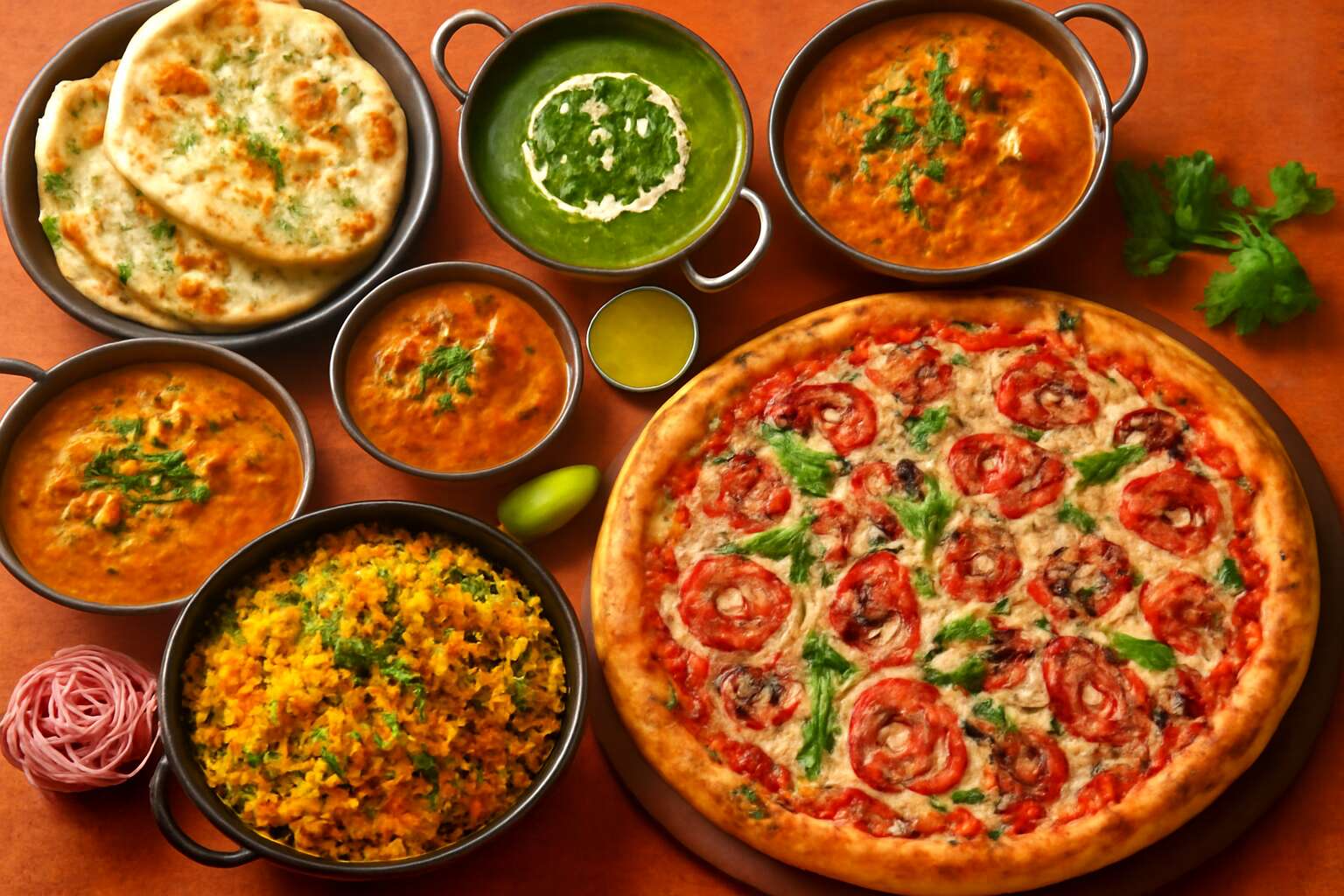 indian food vs pizza