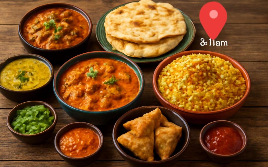 Find top bites with indian food near me within 8.1 km for tasty finds today.