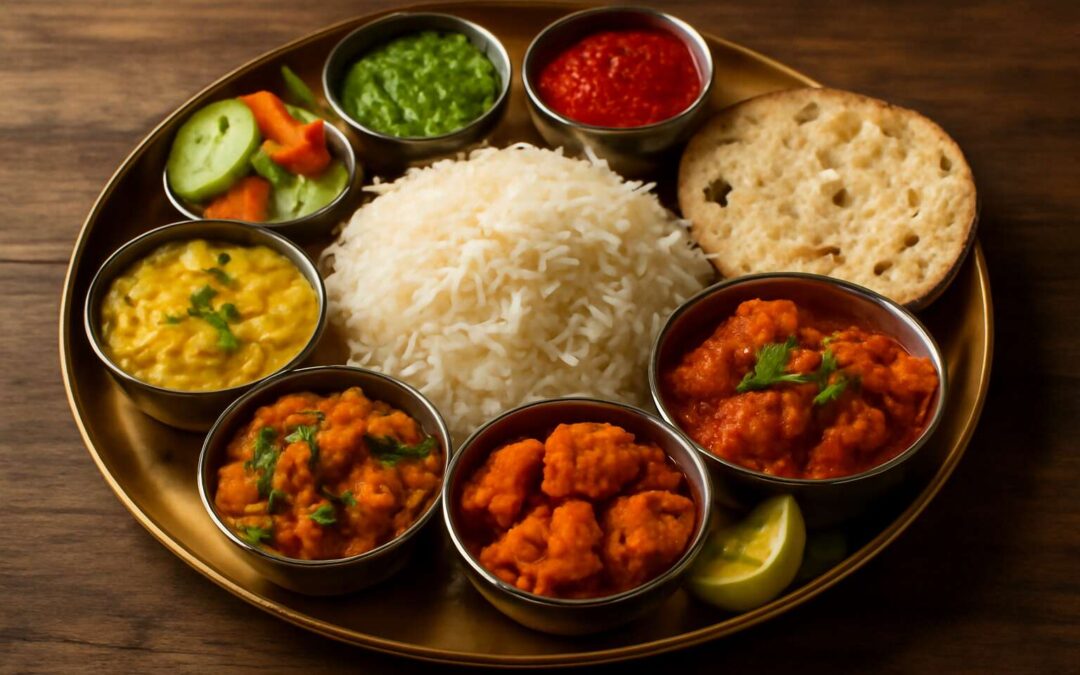 Savor a vibrant indian food platter – colorful, spicy, and endlessly shareable.