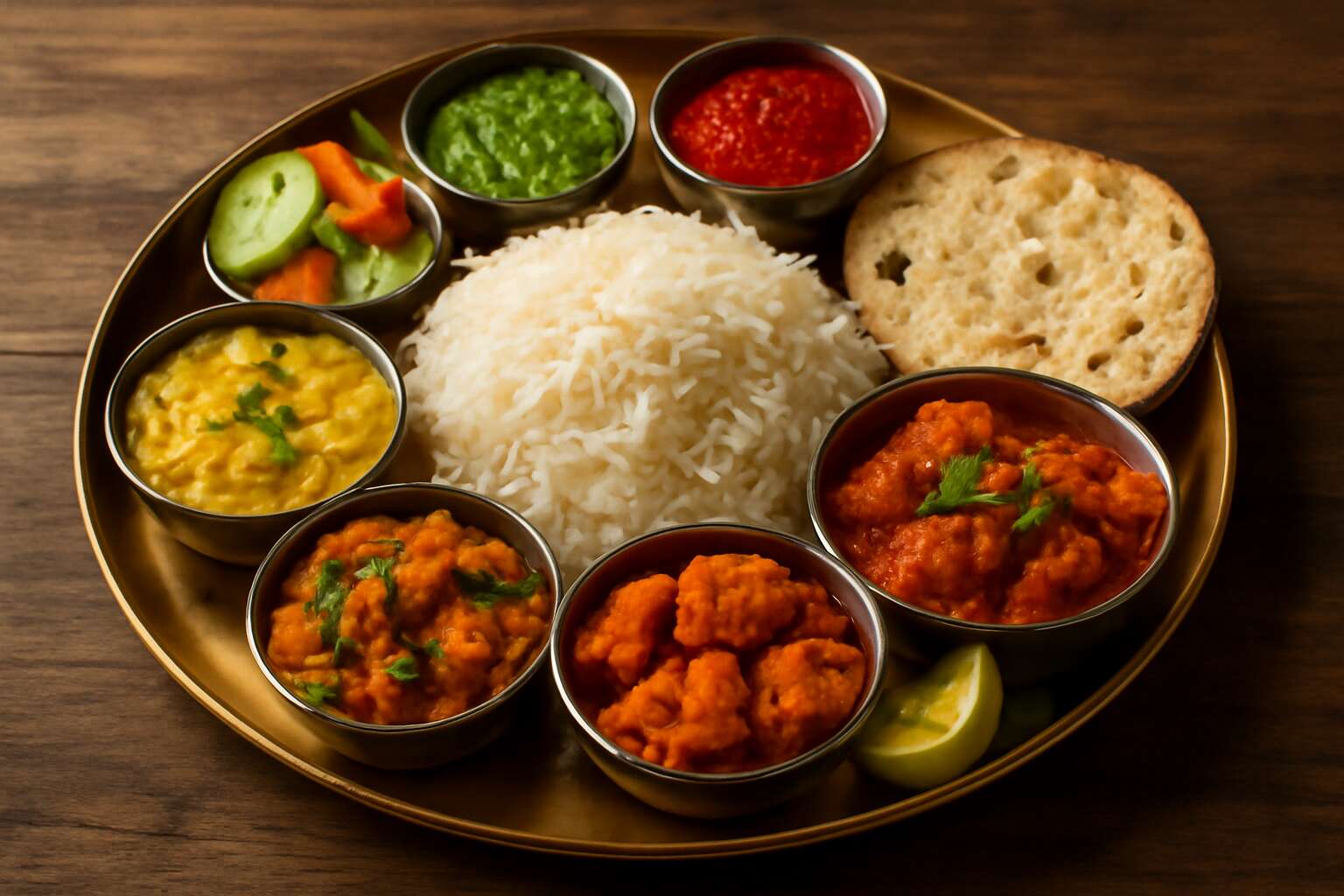indian food platter
